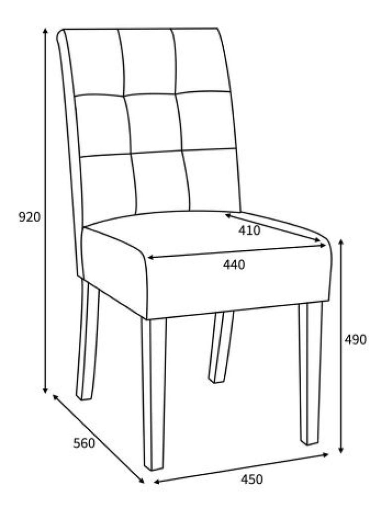 2 x Moseley Stitched Waffle Tweed Oatmeal Dining Chair in White Legs
