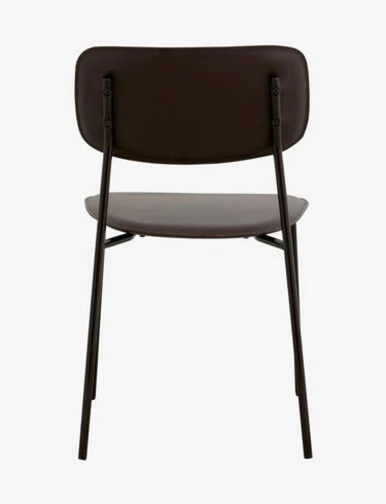 2 x Esa Brown Faux Leather Dining Chair