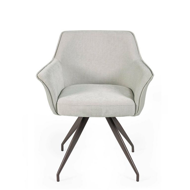 Noah Dining Chair - Set of 2 - Ivory Faux Leather