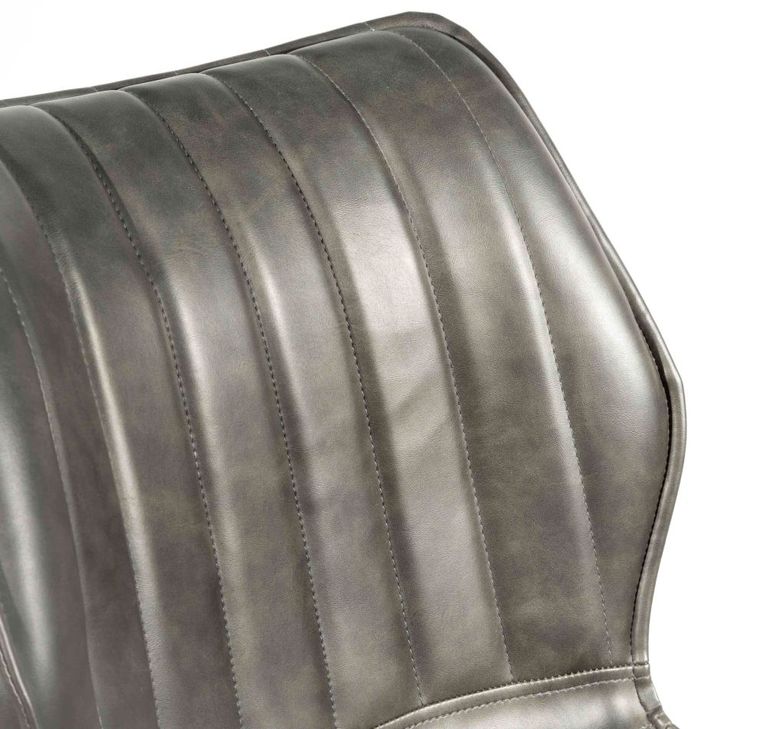 2 x Norwich Grey Vintage Leather Dining Chair