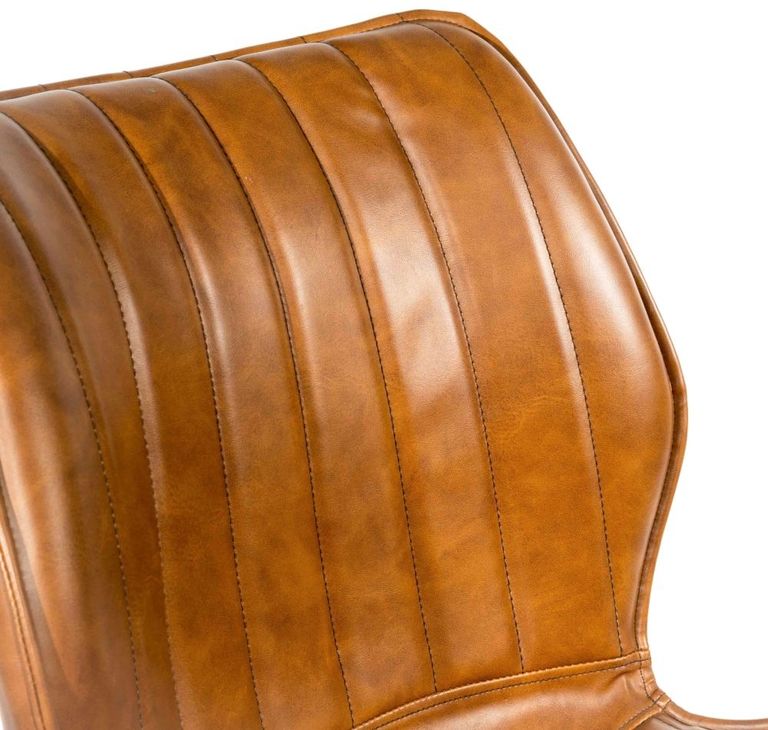 2 x Norwich Vintage Tan Leather Dining Chair