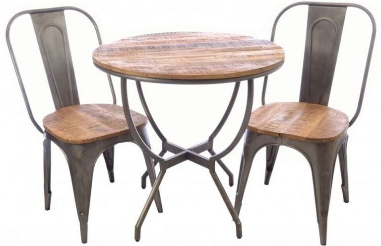 2 x Old Empire Mango Wood Dining Chair