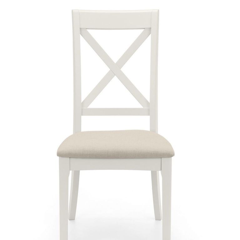Provence Dining Chair - Set of 2 - Cross Back - Grey