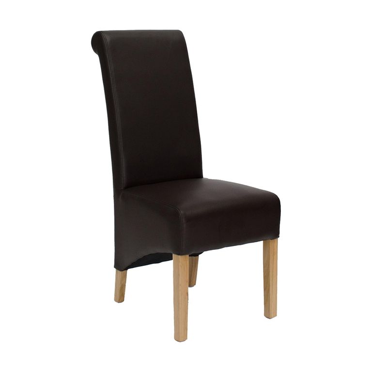 Richmond Dining Chair - Set of 2 - Matt Coco Bonded Leather