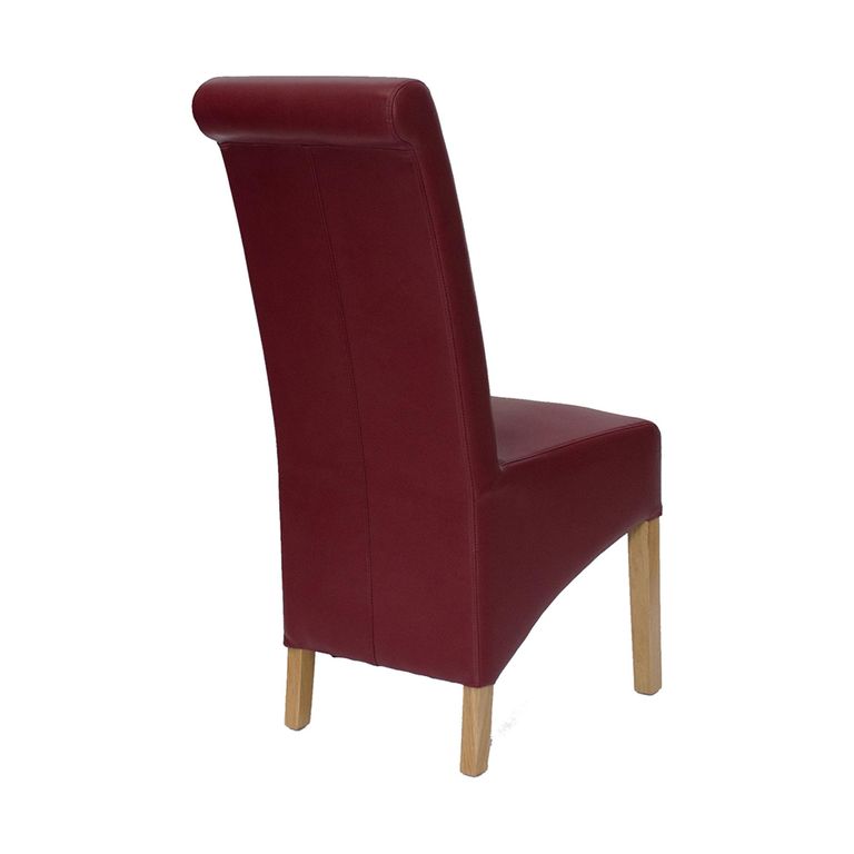 Richmond Dining Chair - Set of 2 - Matt Ruby Bonded Leather