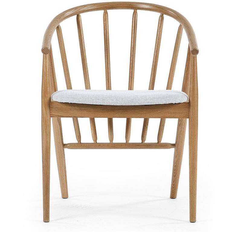 Rory Dining Chair - Set of 2 - Curved Back - Oak