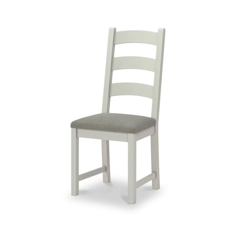Salcombe Dining Chair - Set of 2 - Ladder Back - Grey Oak