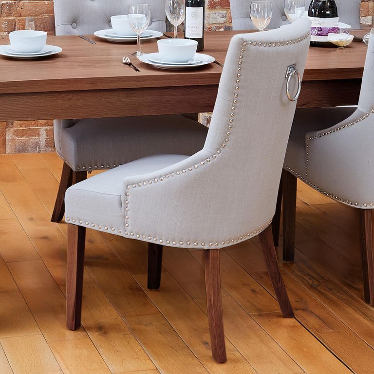 Shiro Dining Chairs - Set of 2 - Grey Accent Fabric