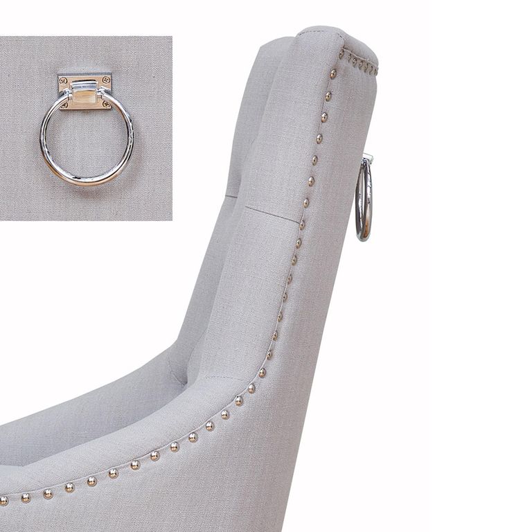 Shiro Dining Chairs - Set of 2 - Grey Accent Fabric