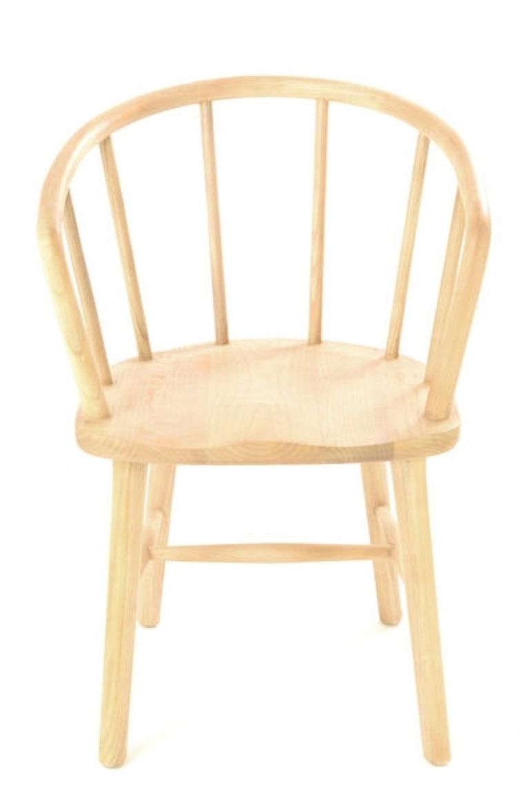 2 x Shoreditch Wooden Stick Back Curved Dining Chair