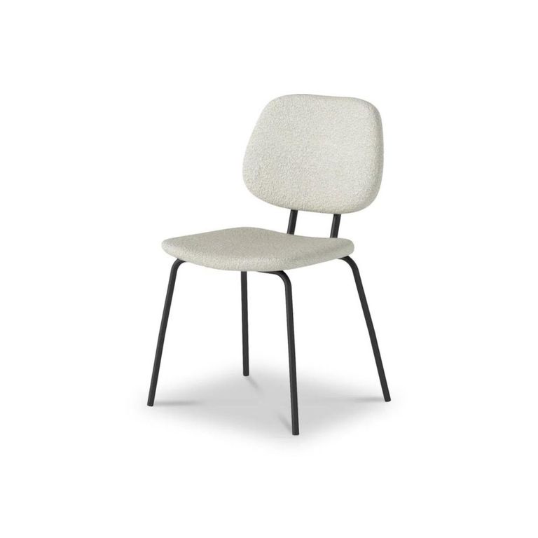 Soho Florence Dining Chair - Set of 2 - Ivory Boucle Fabric