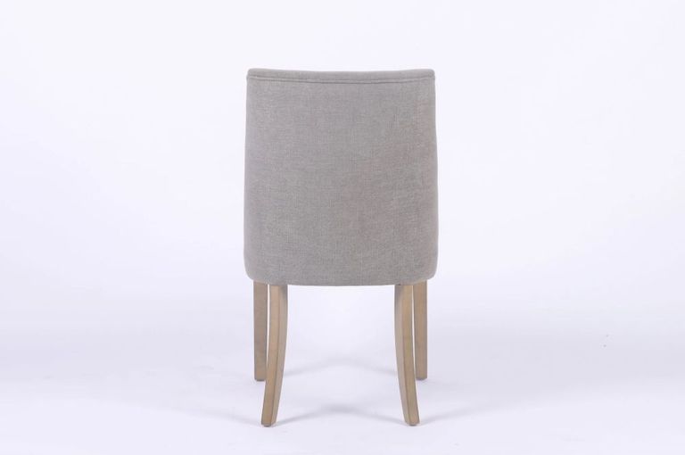 2 x Stoy Sand Linen Dining Chair