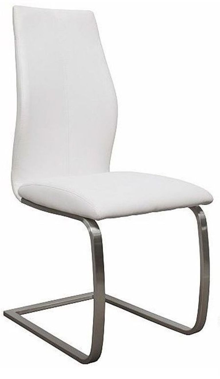 Irma Dining Chair - Set of 2 - White Faux Leather