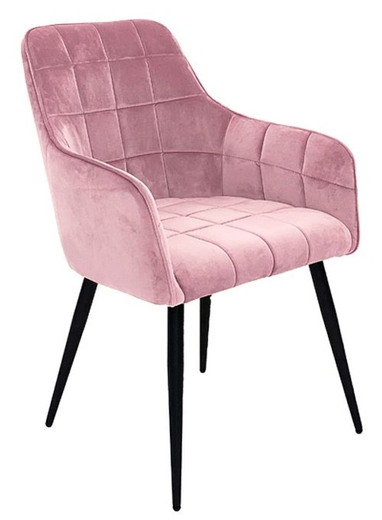 Vienna Dining Chair - Set of 2 - Pink Fabric