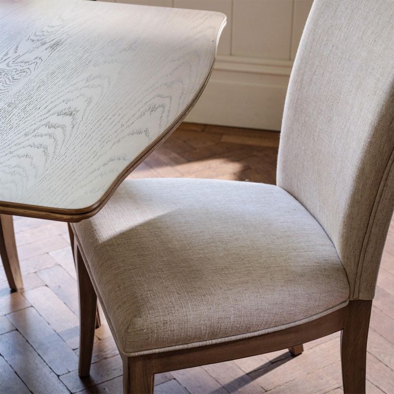 Toulon Dining Chair - Set of 2 - Cream Fabric