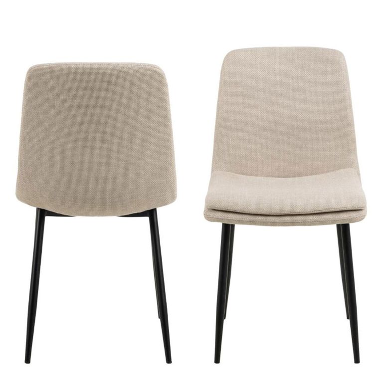 Becca Dining Chair - Set of 4 - Beige Fabric