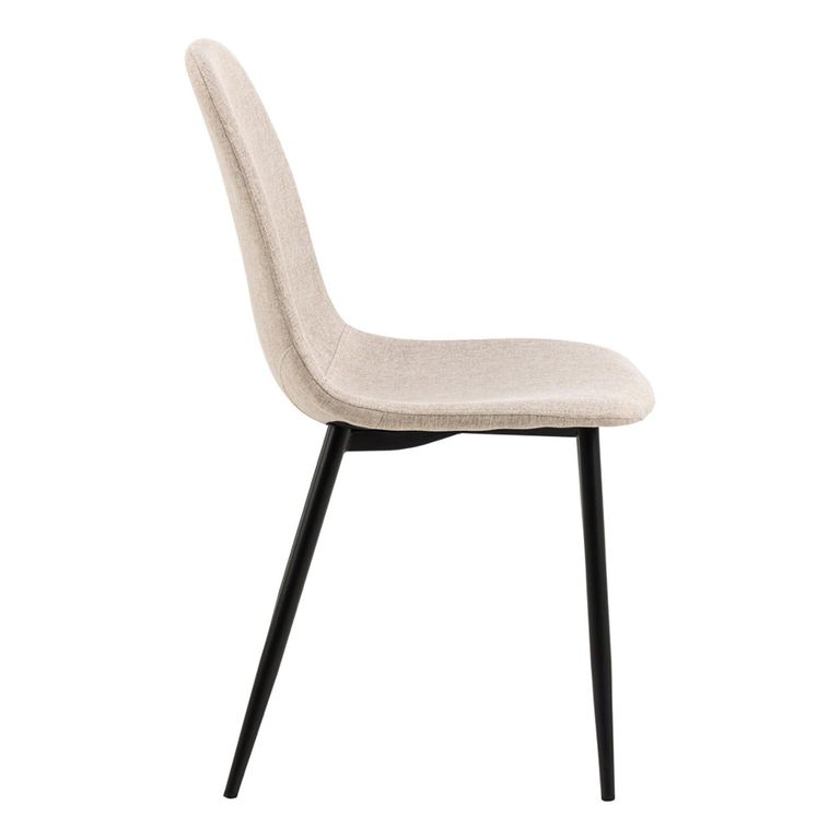 Celia Dining Chair - Set of 4 - Beige Fabric