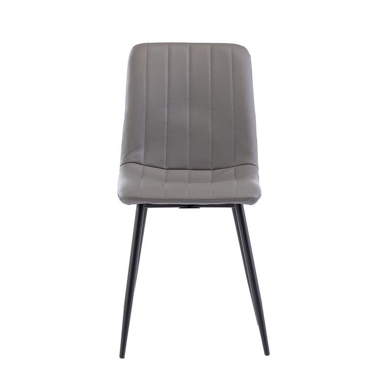4 x Grey Faux Leather Dining Chair