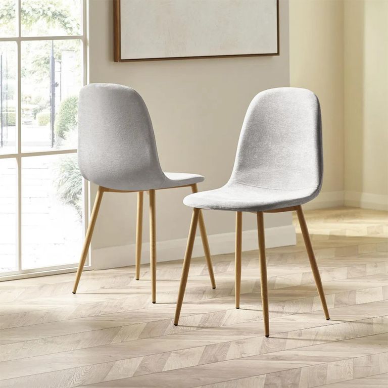 Lottie Dining Chair - Set of 4 - Beige Fabric