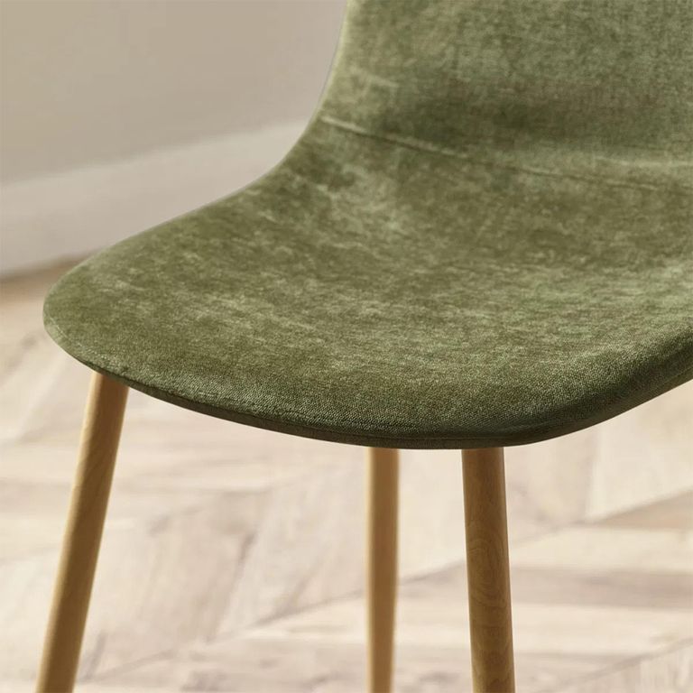 Lottie Dining Chair - Set of 4 - Olive Green Fabric