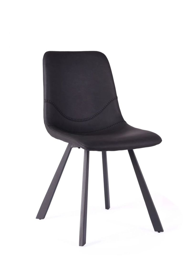 4 x Ryan Vintage Black PU Dining Chair