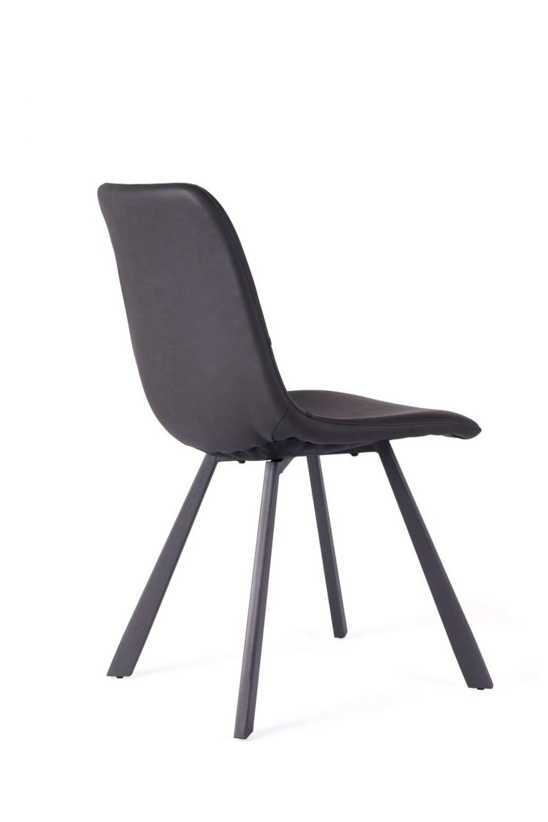 4 x Ryan Vintage Black PU Dining Chair