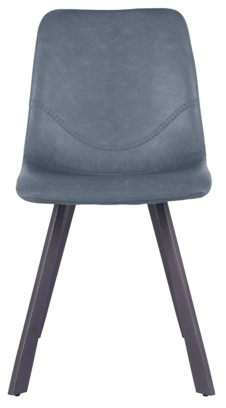 4 x Ryan Vintage Blue PU Dining Chair