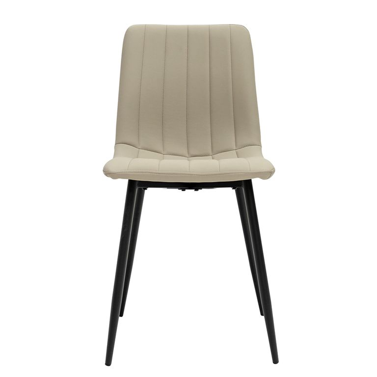 4 x Stone Faux Leather Dining Chair