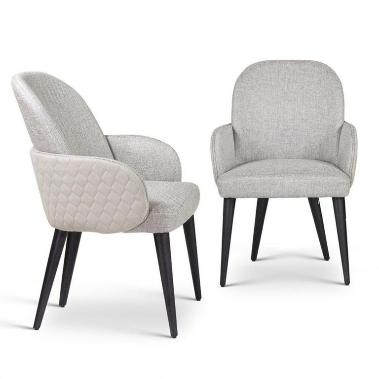 Abbie Dining Armchair - Diamond Back Fabric - Variation Available