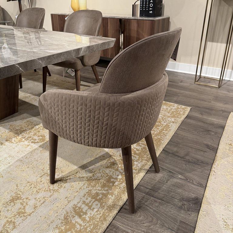 Abbie Dining Armchair - Zig-Zag Back Fabric - Variation Available