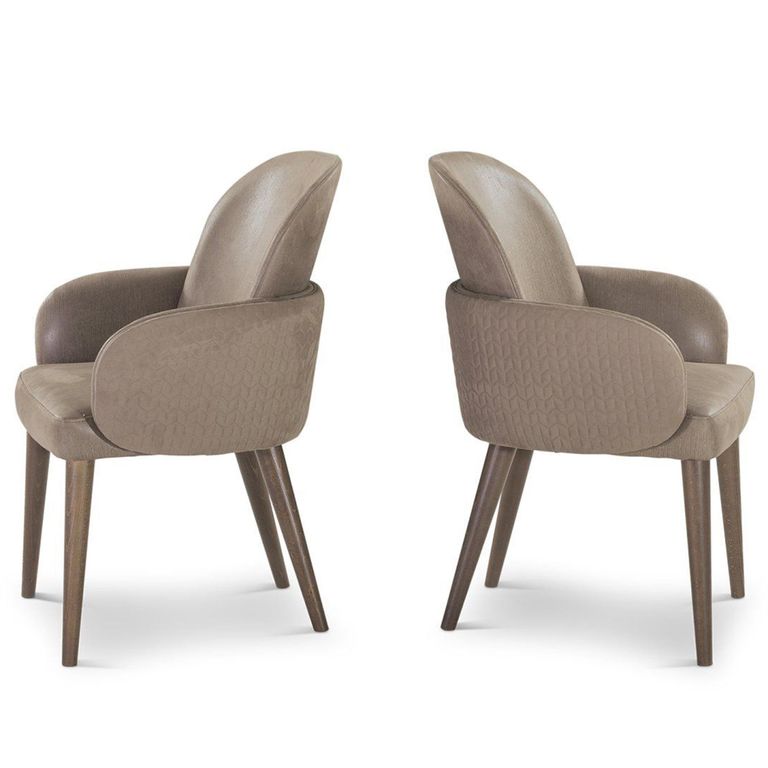 Abbie Dining Armchair - Zig-Zag Back Fabric - Variation Available