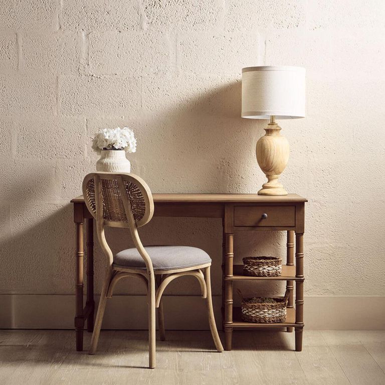 Cebu Dining Chair - Grey Wash - Padded - Elm Wood