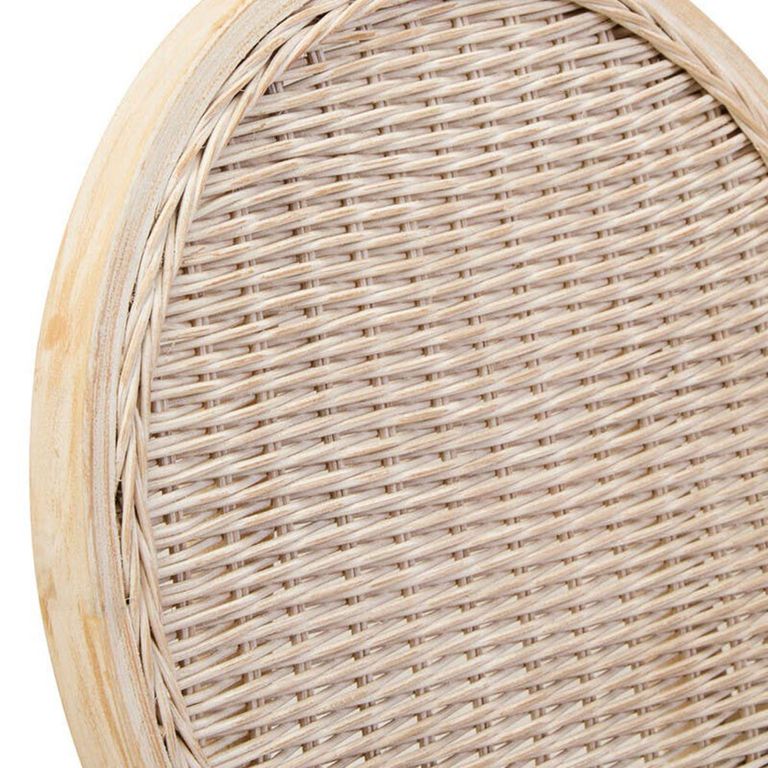 Cebu Dining Chair - White Wash - Padded - Elm Wood