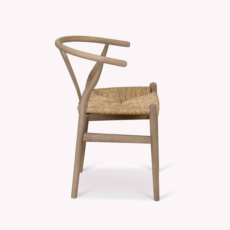 Chilthorne Wishbone Dining Chair Set of 2 Lime Wash