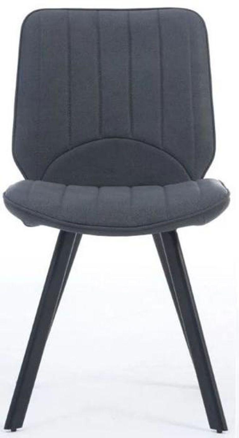 Clearance - 2 x Alessandra Grey Faux Leather Dining Chair - FS175