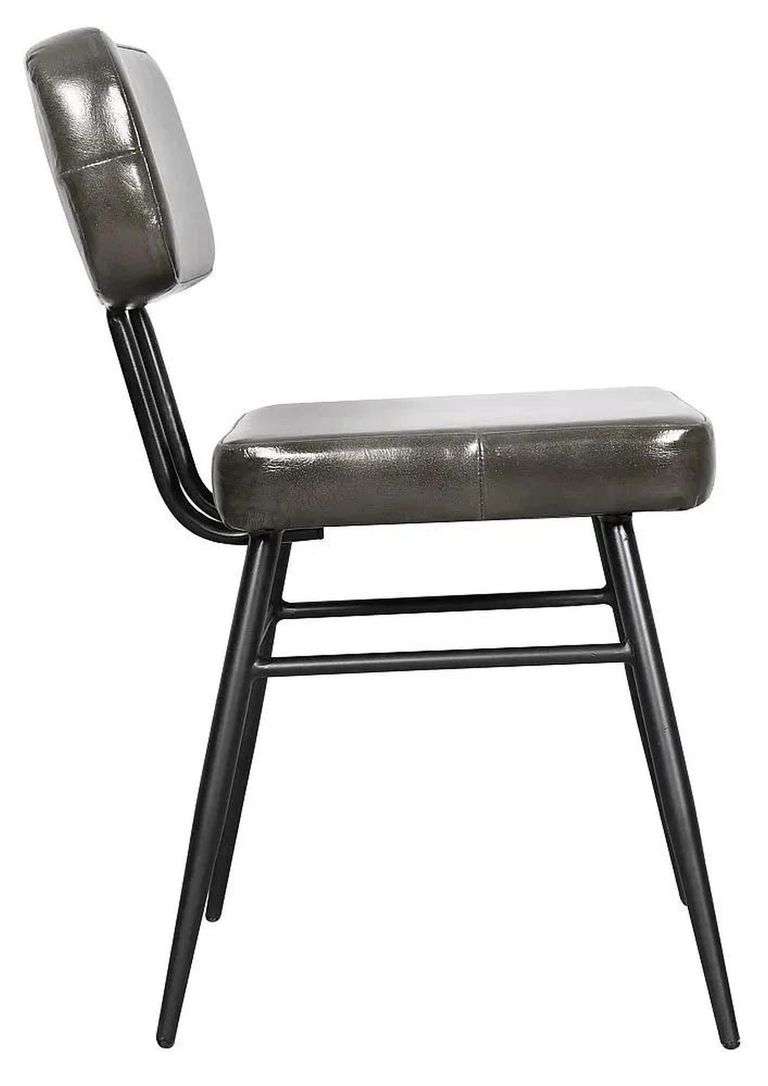 Clearance - Louise Bottle Green Leather Dining Chair - Brand New Item