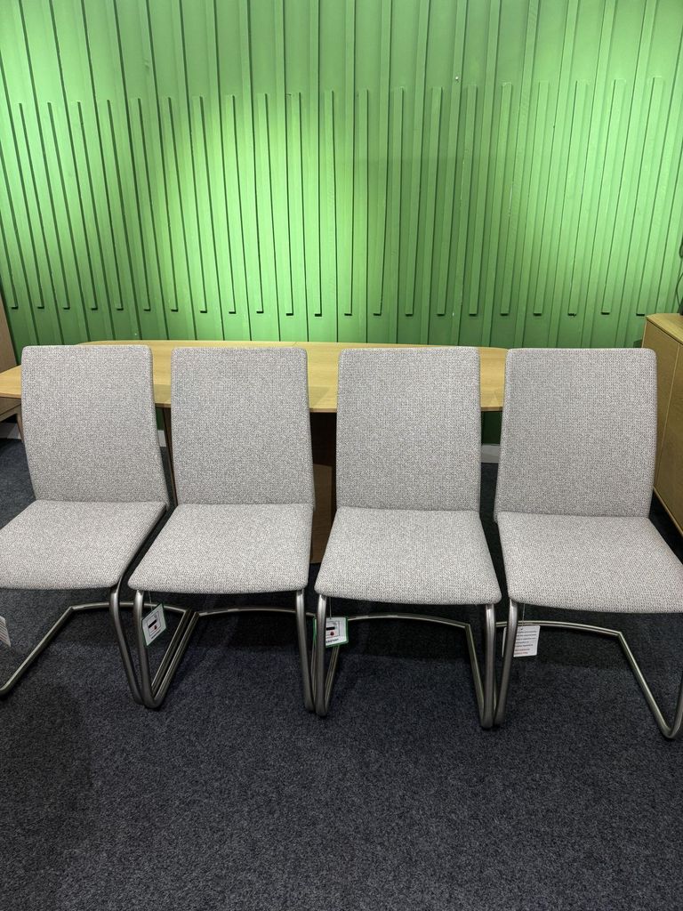 Dining Chair - Light Grey Steel Brushed - SM53 - EX Display