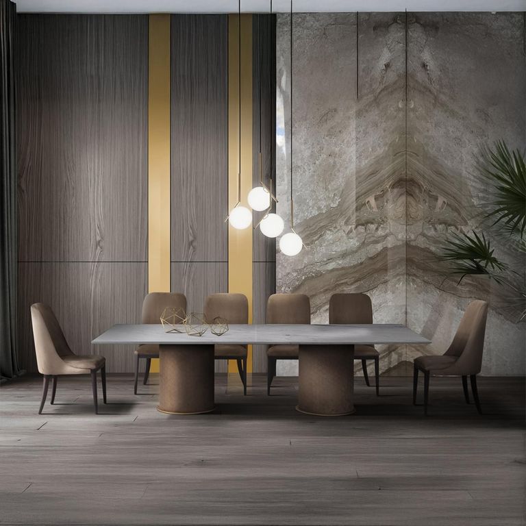 Flavia Dining Chair - Leather - Variation Available