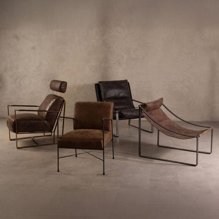 Hoxton Dining Chair - Brown Leather