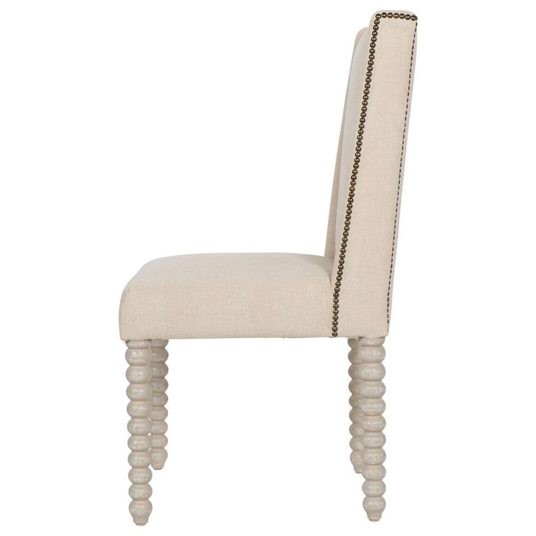 Barnabus Dining Chair - Ivory Fabric