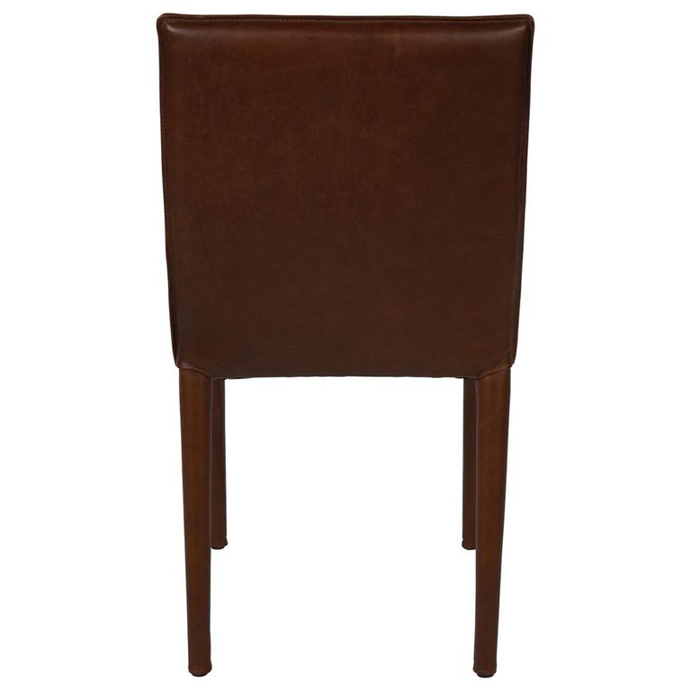 Barnes Dining Chair - Brown Leather