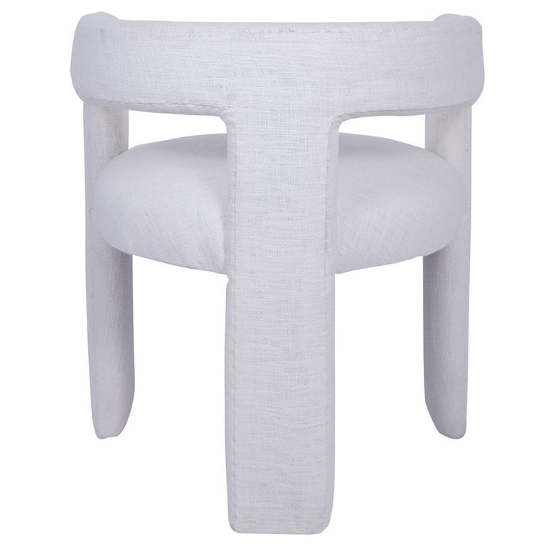 Fully Upholstered Dining Armchair - Ivory