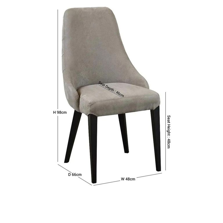 Luna Dining Chair - Leather - Variation Available