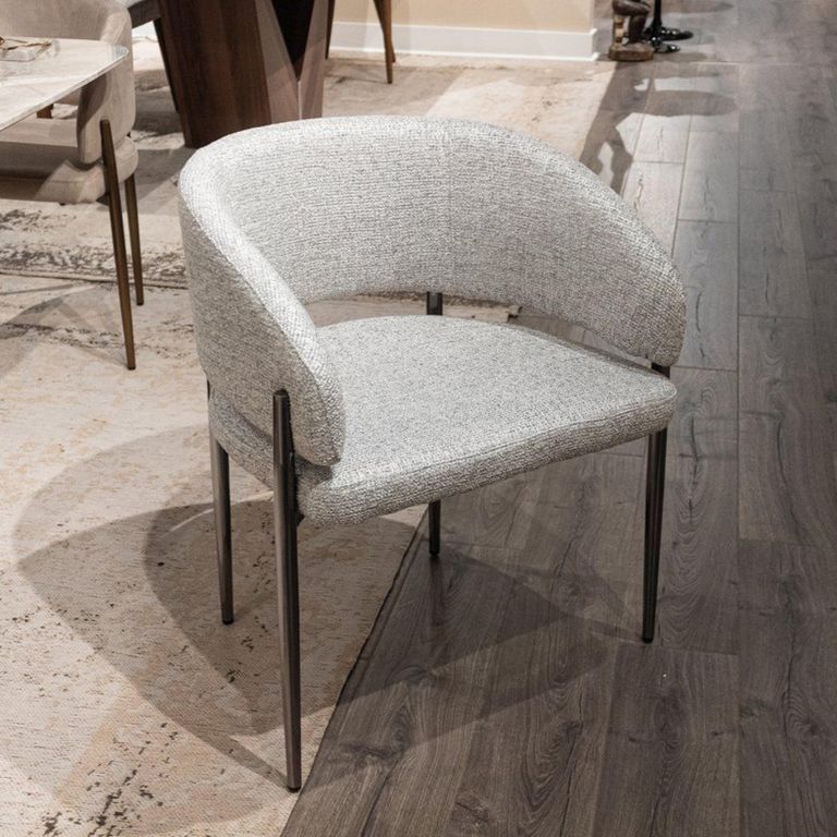 Molly Dining Chair - Curved Fabric - Variation Available