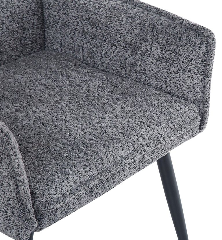 Monza Grey Fabric Dining Armchair