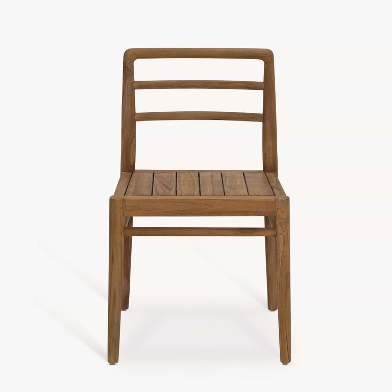 St Mawes Outdoor Dining Chair Set of 2 Natural Reclaimed Teak Wood