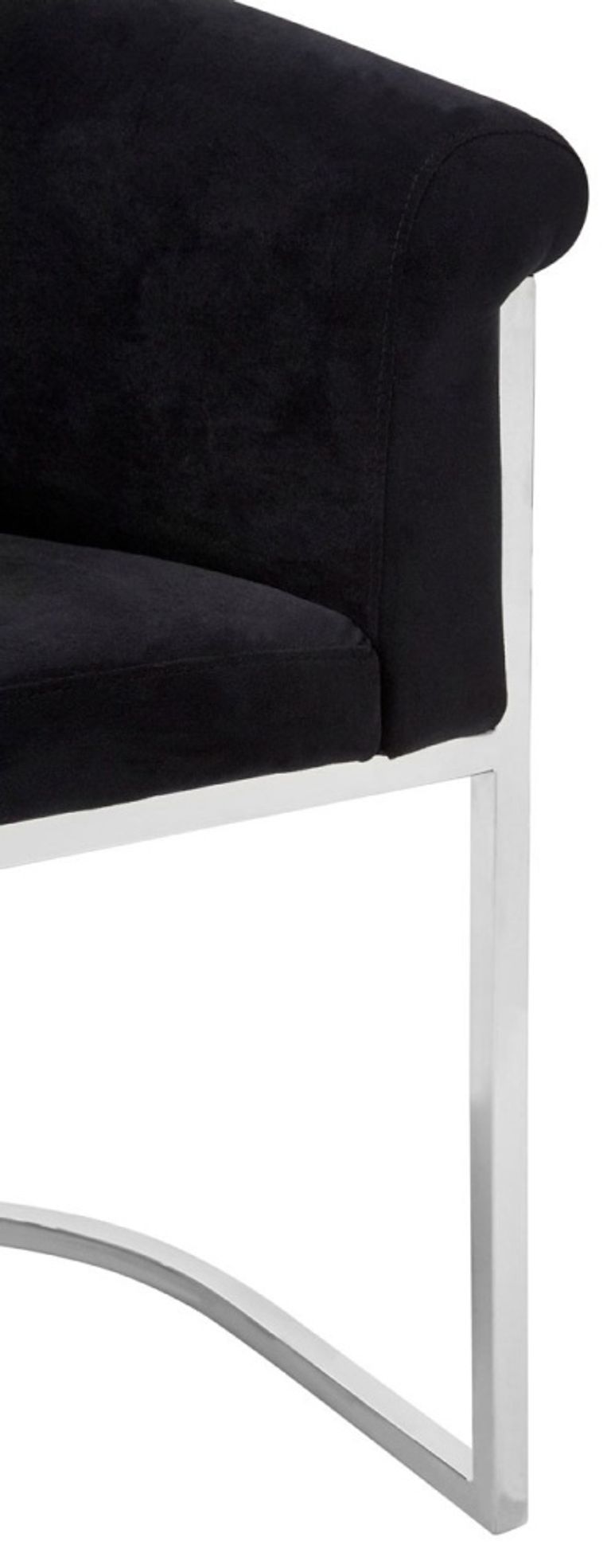 Vogue Dining Chair - Luxe - Black Velvet Fabric