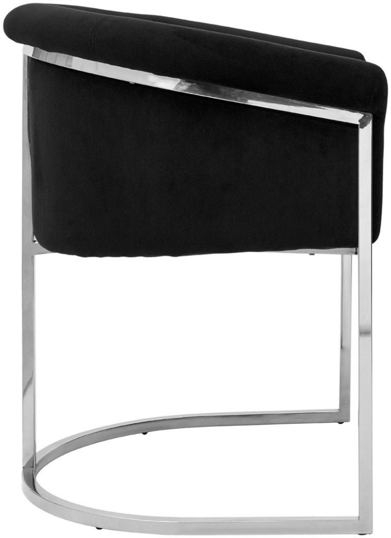 Vogue Dining Chair - Luxe - Black Velvet Fabric