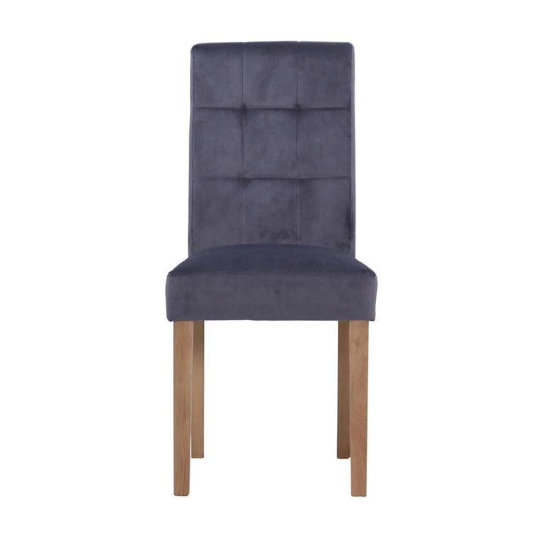 Lundy Oval Extending Dining Set - 4-6 Seater - 130cm-170cm - Ivory Painted - 4 Graphite Fabric Dining Chair