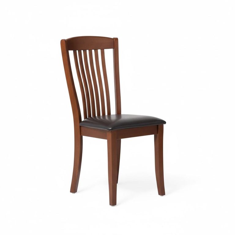 Canterbury Round Extending Dining Set - 2-4 Seater - 90cm-120cm - 4 Leather Chairs - Mahogany